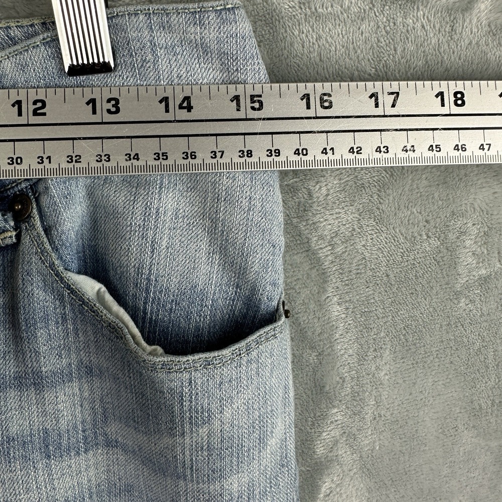 Seven7 Jeans Womens 29 Light Wash Flare Leg Stretch Denim Low Rise Y2K - Picture 2 of 16